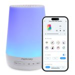 Lampă de veghe Smart Momcozy cu lumină reglabilă, sunet și aplicație