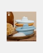 Set de jucării pentru baie - 4 bărcuțe Little Dutch Blue - imagine 8
