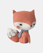 Picca LouLou Jucărie textilă Vulpița roz 18cm în cutie cadou - imagine 2