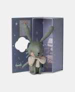 Picca LouLou Jucărie textilă Iepuraș verde 18cm în cutie cadou - imagine 5