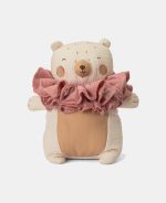 Picca LouLou Jucărie textilă Ursulețul cu guler roz 20cm în cutie cadou - imagine 2