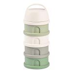 Recipient lapte praf 4 compartimente Beaba Sage Green