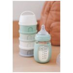 Recipient lapte praf 4 compartimente Beaba Sage Green - imagine 5