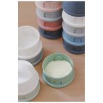 Recipient lapte praf 4 compartimente Beaba Mineral Grey/Pink - imagine 7