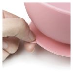 Farfurie silicon cu ventuză Beaba Roz - imagine 2