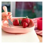 Farfurie silicon cu ventuză Beaba Roz - imagine 5