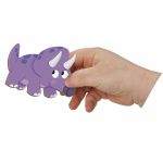 SET PLANSA CU PIESE MAGNETICE - DINOZAURI - JANOD - imagine 7
