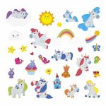 SET PLANSA CU PIESE MAGNETICE - UNICORNI - JANOD - imagine 5