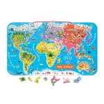 PUZZLE CU MAGNET - OCOLUL PAMANTULUI 92 MAGNETI - JANOD