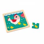PUZZLE DIN LEMN, GAINUSA HENRIETTE, 9 PIESE - JANOD