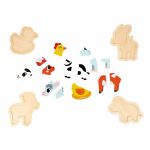 PUZZLE PROGRESIV DIN LEMN - ANIMALE DE LA FERMA - JANOD - imagine 3