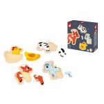 PUZZLE PROGRESIV DIN LEMN - ANIMALE DE LA FERMA - JANOD - imagine 8