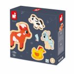 PUZZLE PROGRESIV DIN LEMN - ANIMALE DE LA FERMA - JANOD - imagine 9