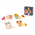 PUZZLE PROGRESIV DIN LEMN - ANIMALE DE COMPANIE - JANOD - imagine 8