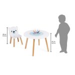 SET MASA CU DOUA SCAUNE - ANIMALE POLARE - JANOD - imagine 4