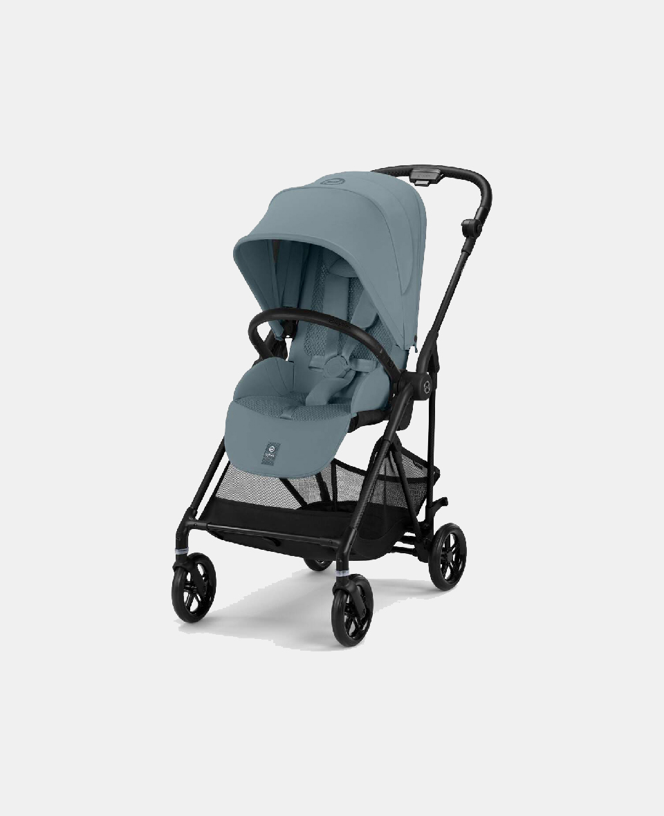 4063846510511.jpg Cărucior pentru copii Melio Carbon Stormy Blue NEW 2025 - imagine 1