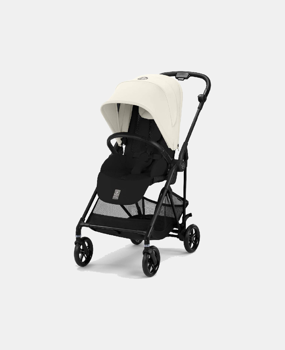 4063846510658.jpg Cărucior pentru copii Melio Carbon Canvas White NEW 2025 - imagine 1
