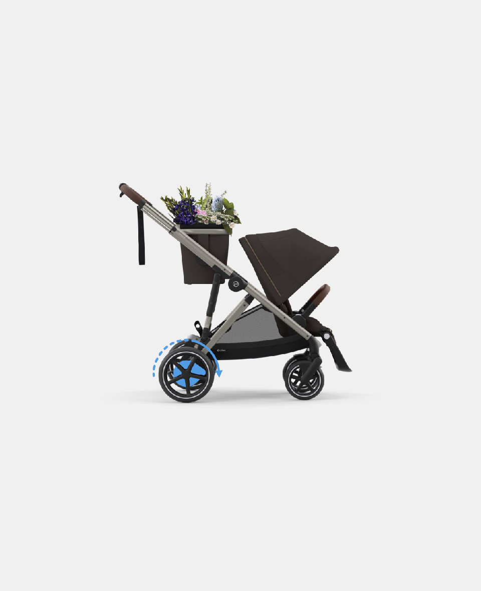 4063846511648.jpg Cărucior pentru copii eGazelle S TPE Chocolate Brown Cybex Gold NEW2025 - imagine 1