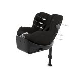Scaun Auto pentru Copii Sirona Ti i-Size Plus Sepia Black Cybex Platinum - imagine 4