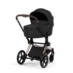 Cărucior 2 în 1 PRIAM Comfort cadru Rosegold cu Landou pliabil și parte sport Sepia Black Cybex Platinum - imagine 4