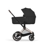 Cărucior 2 în 1 PRIAM Comfort cadru Rosegold cu Landou pliabil și parte sport Sepia Black Cybex Platinum - imagine 5