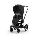 Cărucior 2 în 1 PRIAM Comfort cadru Rosegold cu Landou pliabil și parte sport Sepia Black Cybex Platinum - imagine 6