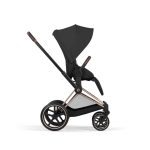 Cărucior 2 în 1 PRIAM Comfort cadru Rosegold cu Landou pliabil și parte sport Sepia Black Cybex Platinum - imagine 8