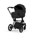 Cărucior 2 în 1 PRIAM Comfort cadru Matt Black cu Landou pliabil și parte sport Sepia Black Cybex Platinum - imagine 4