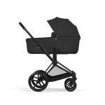 Cărucior 2 în 1 PRIAM Comfort cadru Matt Black cu Landou pliabil și parte sport Sepia Black Cybex Platinum - imagine 5