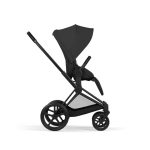 Cărucior 2 în 1 PRIAM Comfort cadru Matt Black cu Landou pliabil și parte sport Sepia Black Cybex Platinum - imagine 8