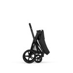 Cărucior 2 în 1 PRIAM Comfort cadru Matt Black cu Landou pliabil și parte sport Sepia Black Cybex Platinum - imagine 9