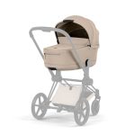 Cărucior 2 în 1 PRIAM Comfort cadru Matt Black cu Landou pliabil și parte sport Cozy Beige Cybex Platinum - imagine 3