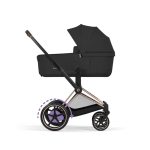 Cărucior 2 în 1 ePRIAM Comfort cadru Rosegold cu Landou pliabil și parte sport Sepia Black Cybex Platinum - imagine 4