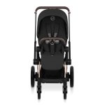 Cărucior 2 în 1 ePRIAM Comfort cadru Rosegold cu Landou pliabil și parte sport Sepia Black Cybex Platinum - imagine 6