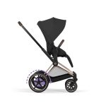 Cărucior 2 în 1 ePRIAM Comfort cadru Rosegold cu Landou pliabil și parte sport Sepia Black Cybex Platinum - imagine 7
