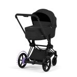 Cărucior 2 în 1 ePRIAM Comfort cadru Matt Black cu Landou pliabil și parte sport Sepia Black Cybex Platinum - imagine 4
