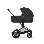 Cărucior 2 în 1 ePRIAM Comfort cadru Matt Black cu Landou pliabil și parte sport Sepia Black Cybex Platinum - imagine 5