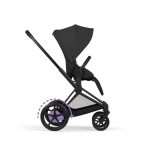 Cărucior 2 în 1 ePRIAM Comfort cadru Matt Black cu Landou pliabil și parte sport Sepia Black Cybex Platinum - imagine 8