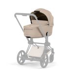 Cărucior 2 în 1 ePRIAM Comfort cadru Matt Black cu Landou pliabil și parte sport Cozy Beige Cybex Platinum - imagine 3