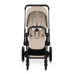 Cărucior 2 în 1 ePRIAM Comfort cadru Matt Black cu Landou pliabil și parte sport Cozy Beige Cybex Platinum - imagine 7
