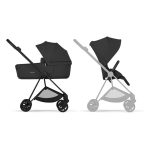 Cărucior 2 în 1 MIOS Comfort cadru Matt Black cu Landou pliabil și parte sport Sepia Black Cybex Platinum - imagine 2