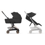 Cărucior 2 în 1 COYA  Comfort cadru Rosegold cu Landou pliabil și parte sport Sepia Black Cybex Platinum - imagine 2