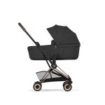 Cărucior 2 în 1 COYA  Comfort cadru Rosegold cu Landou pliabil și parte sport Sepia Black Cybex Platinum - imagine 3