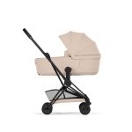 Cărucior 2 în 1 COYA Comfort cadru Matt Black cu Landou pliabil și parte sport Cozy Beige Cybex Platinum - imagine 3