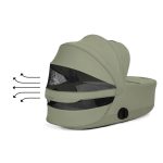 Landou pliabil PRIAM Style Landou pliabil Sage Green Cybex Platinum - imagine 5