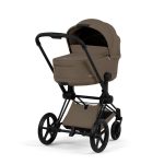 Cărucior 2 în 1 PRIAM Comfort cadru Matt Black cu Landou pliabil și parte sport Coconut Brown Cybex Platinum - imagine 4