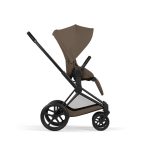 Cărucior 2 în 1 PRIAM Comfort cadru Matt Black cu Landou pliabil și parte sport Coconut Brown Cybex Platinum - imagine 8