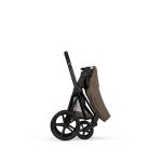 Cărucior 2 în 1 PRIAM Comfort cadru Matt Black cu Landou pliabil și parte sport Coconut Brown Cybex Platinum - imagine 9