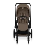 Cărucior 2 în 1 ePRIAM Comfort cadru Matt Black cu Landou pliabil și parte sport Coconut Brown Cybex Platinum - imagine 7