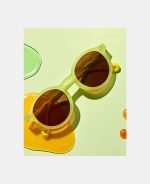 Ochelari de soare cu lentile polarizate - 12 ani +/ Adult - Citrus Garden - Lime Green - Olivio&Co - imagine 6